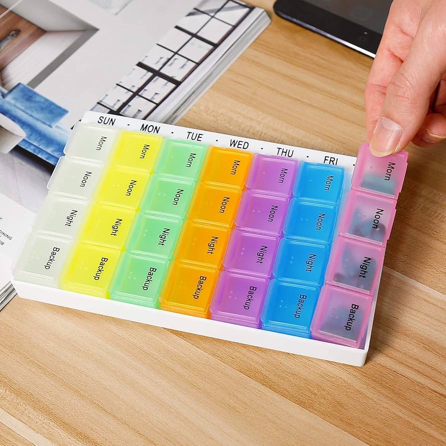 منظم حبوب الدواء الأسبوعي