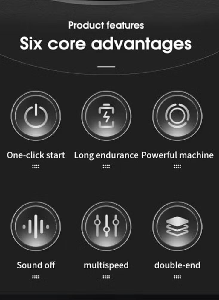 مسدس مساج مزدوج الرأس