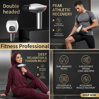 مسدس مساج مزدوج الرأس